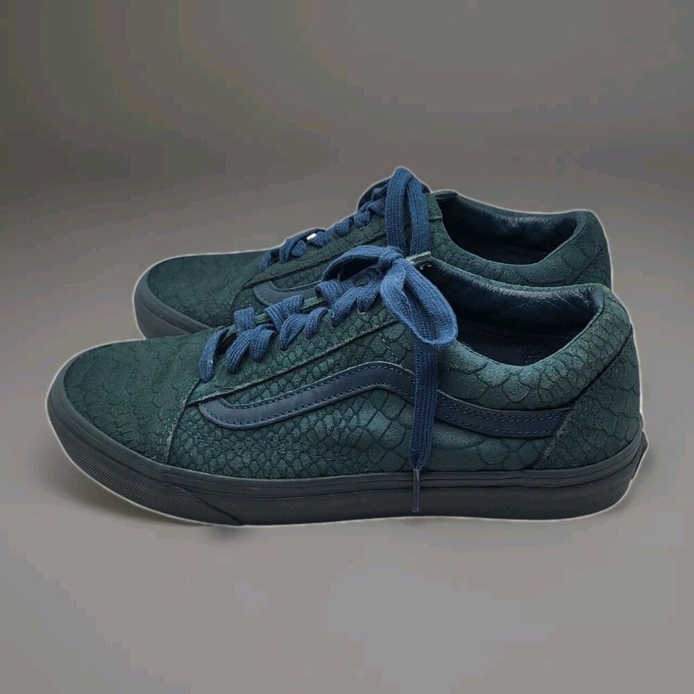 Vans Old Skool Mono Python Deep Green Women's Sz … - image 1